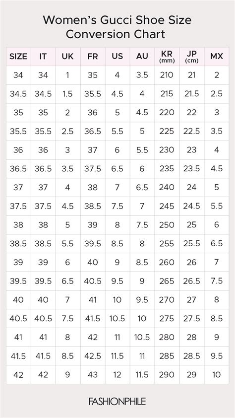 gucci loafer size chart|gucci shoe size conversion chart.